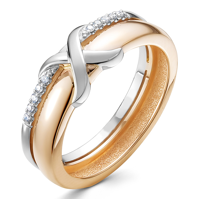Кольцо, золото, бриллиант, 4091-110